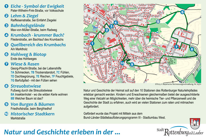 Naturerlebnisweg Übersichtskarte Naturerlebnisweg Übersichtskarte